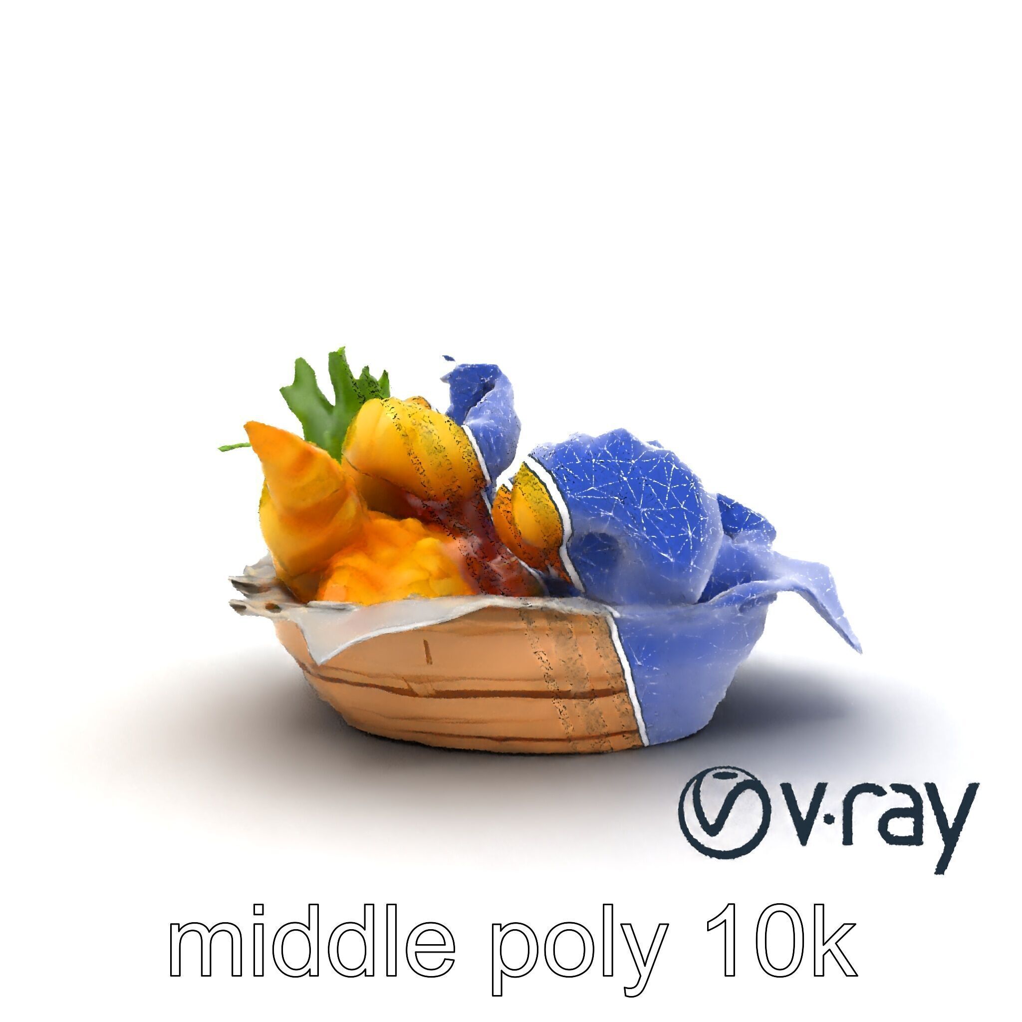 Tempura Assortment Pack with Texture Detailing model pack Low-poly 3D model_28