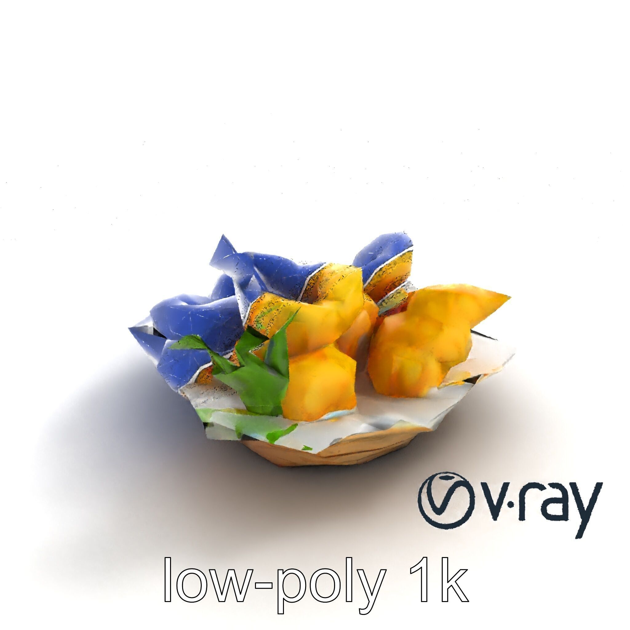 Tempura Assortment Pack with Texture Detailing model pack Low-poly 3D model_21