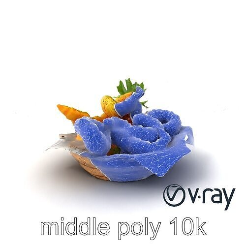 Tempura Assortment Pack with Texture Detailing model pack Low-poly 3D model 6