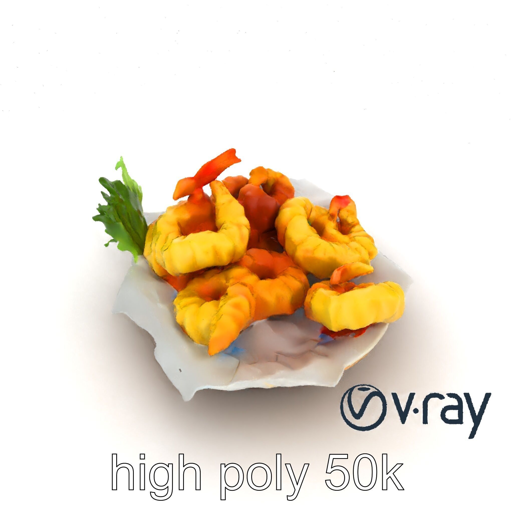 Tempura Assortment Pack with Texture Detailing model pack Low-poly 3D model_20