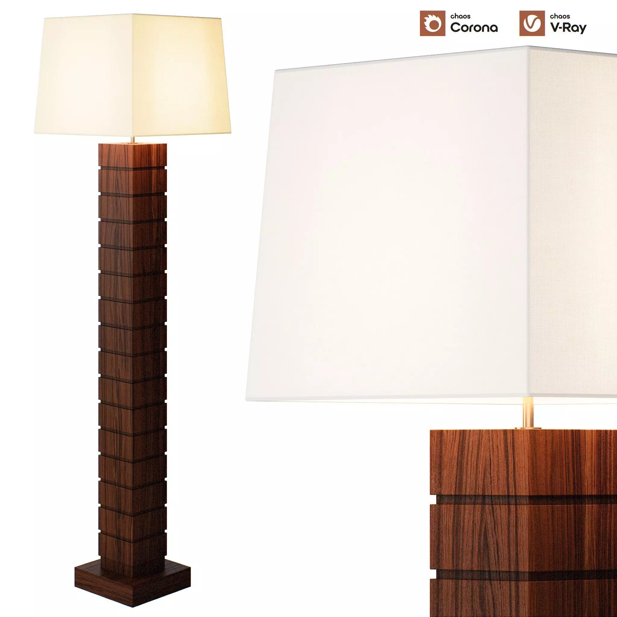 Floor Lamp Cary 3D model_0
