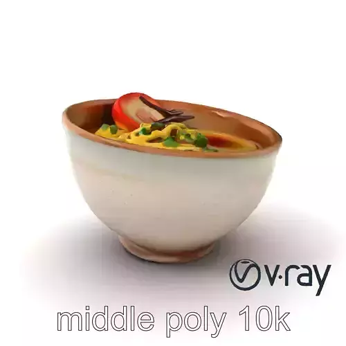 Traditional Ramen Bowl Culinary Model Pack