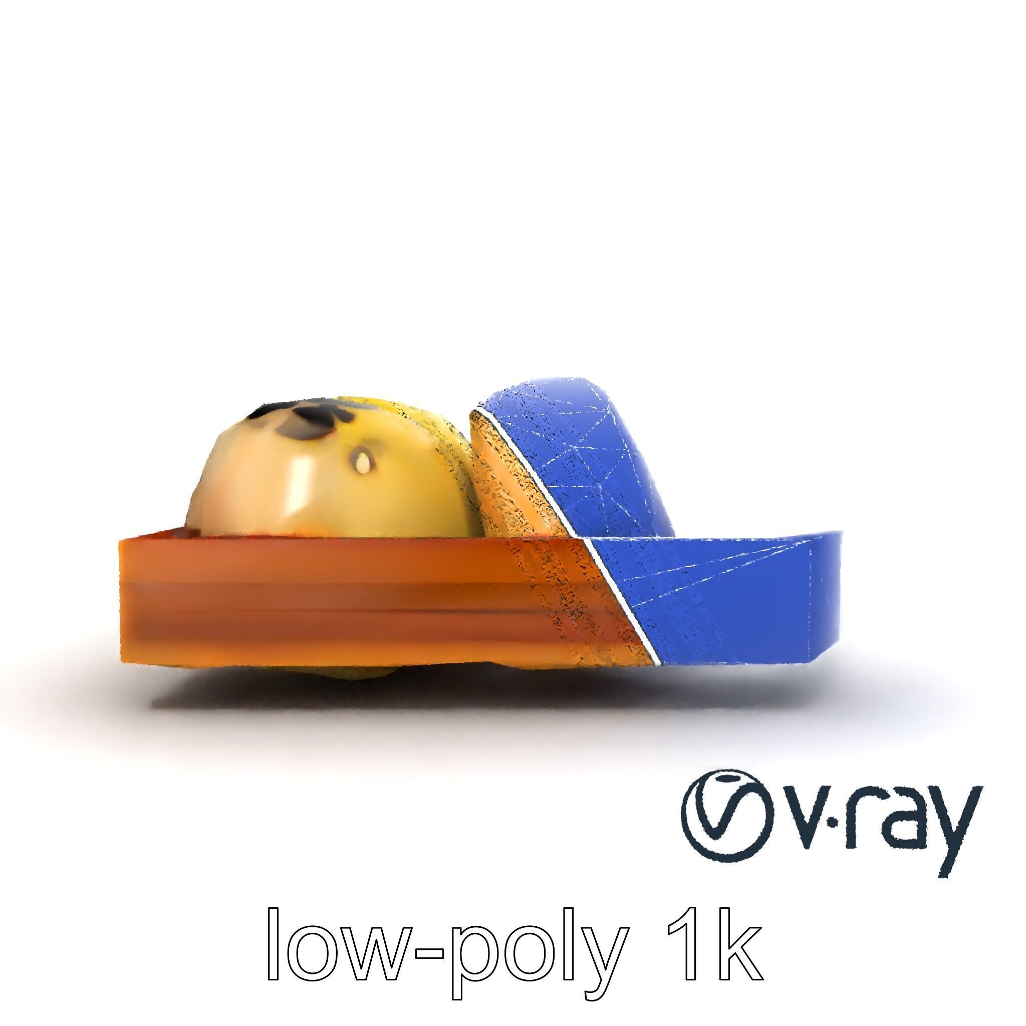 Realistic Mochi Dessert Set model pack Low-poly 3D model_24