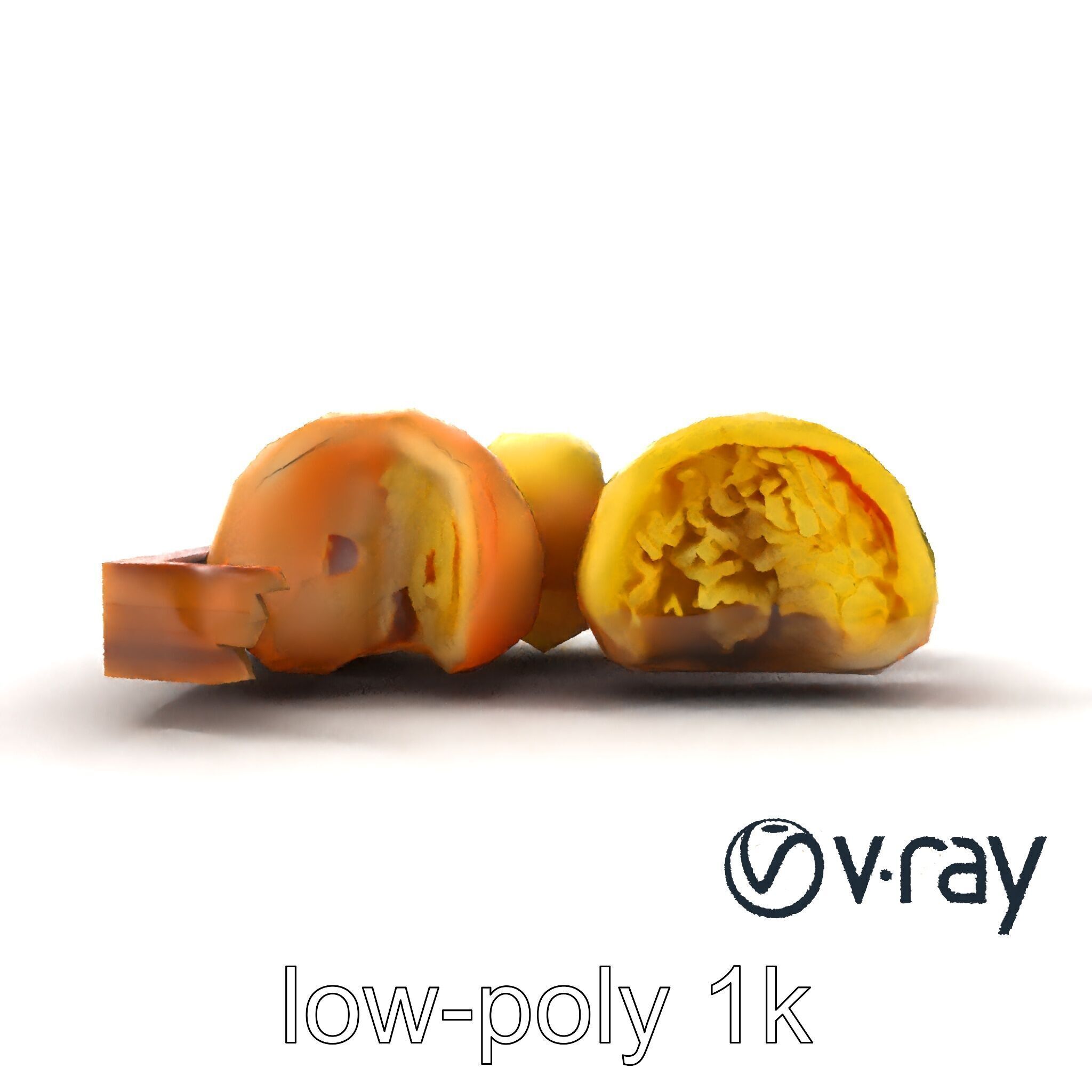 Realistic Mochi Dessert Set model pack Low-poly 3D model_14