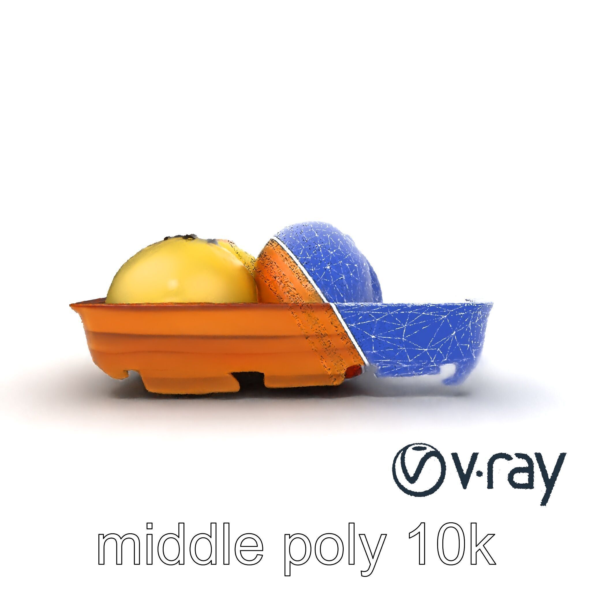 Realistic Mochi Dessert Set model pack Low-poly 3D model_28