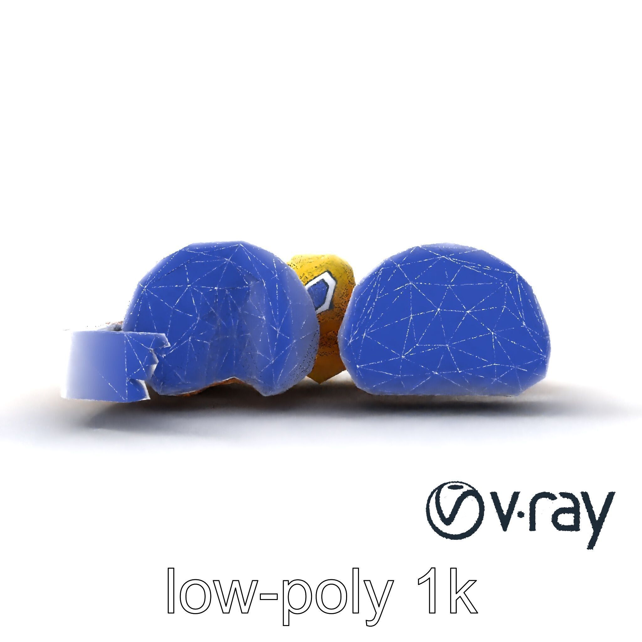 Realistic Mochi Dessert Set model pack Low-poly 3D model_25