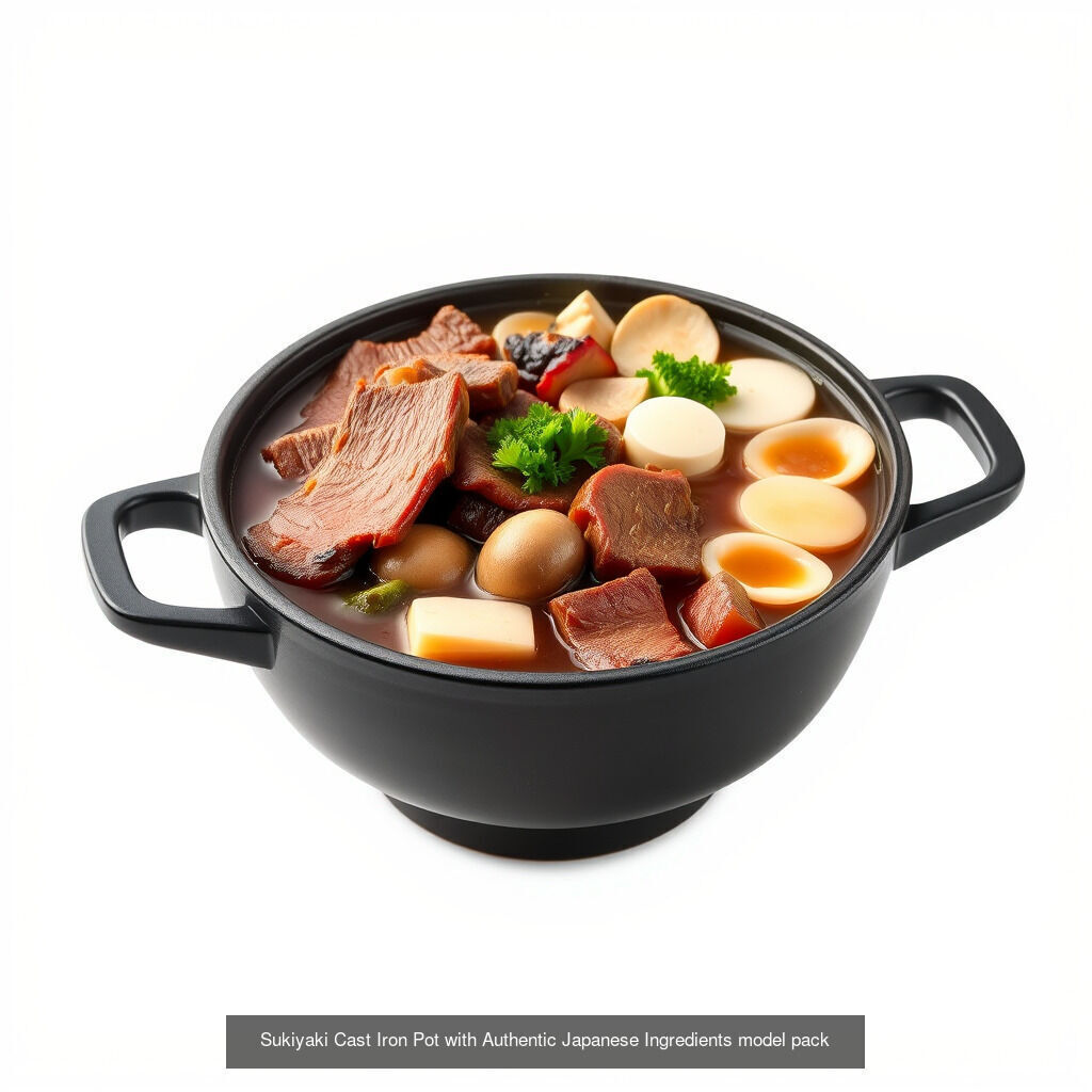 Authentic Japanese Cuisine Models Pack 3D Model Collection_10