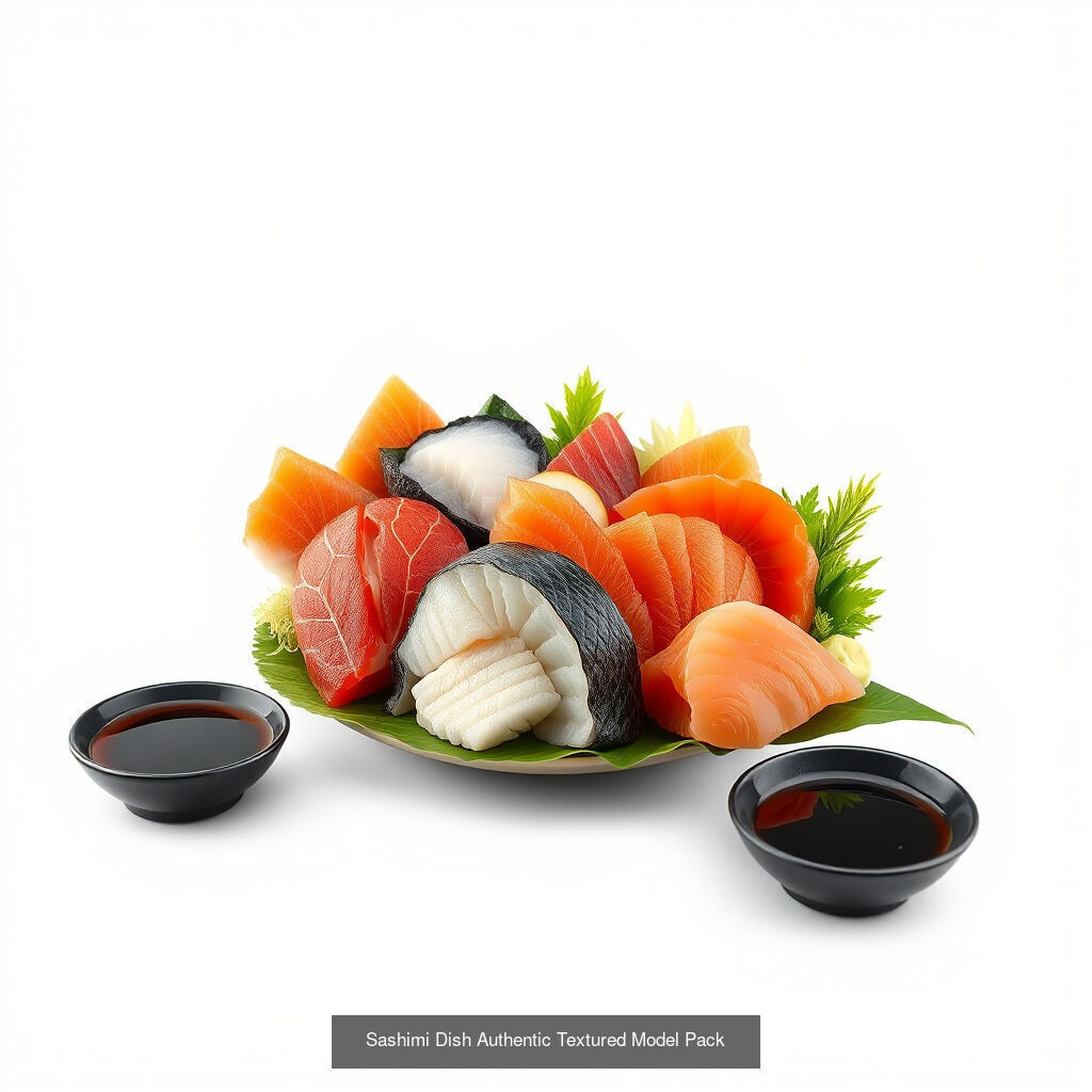 Authentic Japanese Cuisine Models Pack 3D Model Collection_16