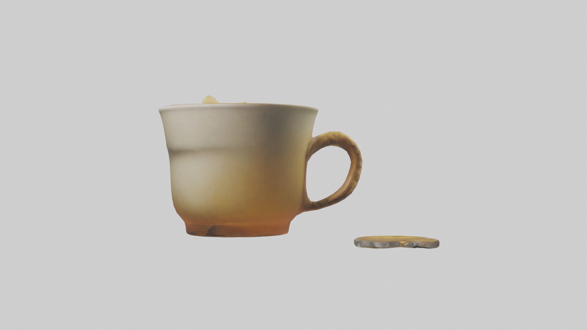 Ginger tea model Low-poly 3D model_12