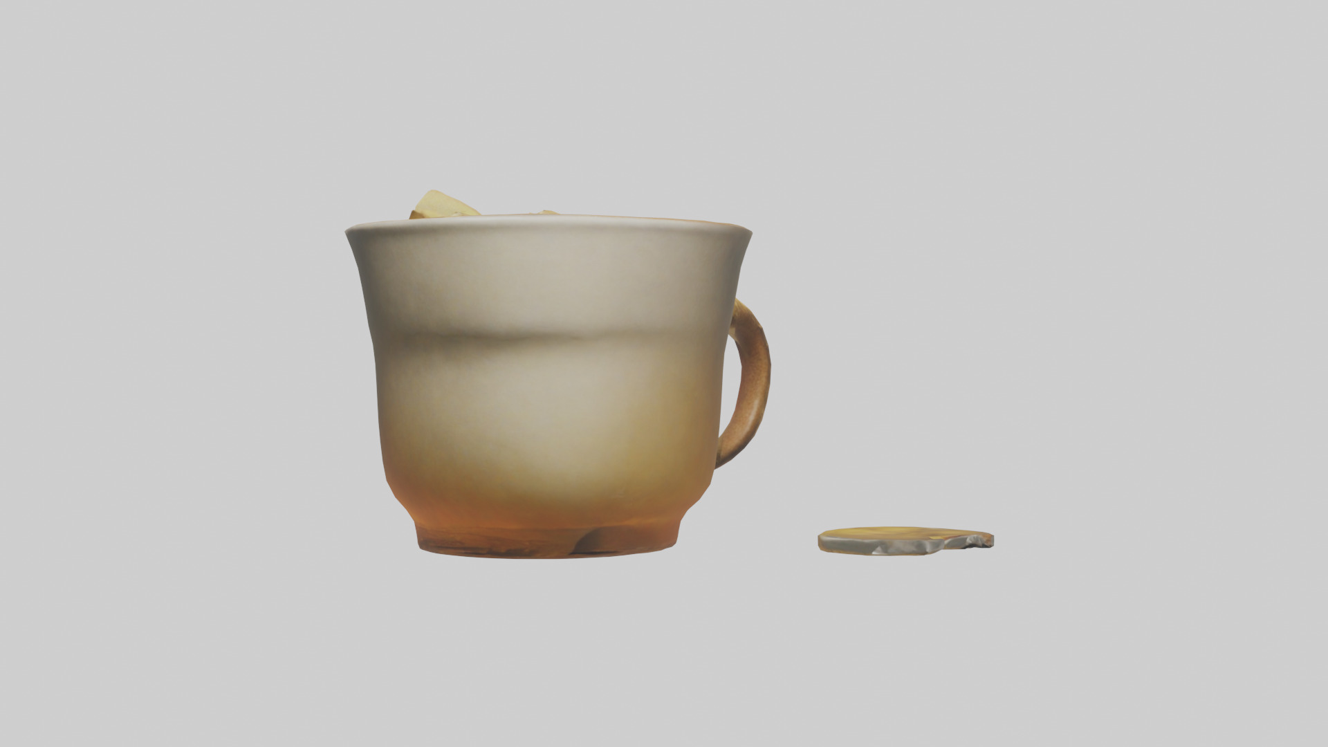 Ginger tea model Low-poly 3D model_8