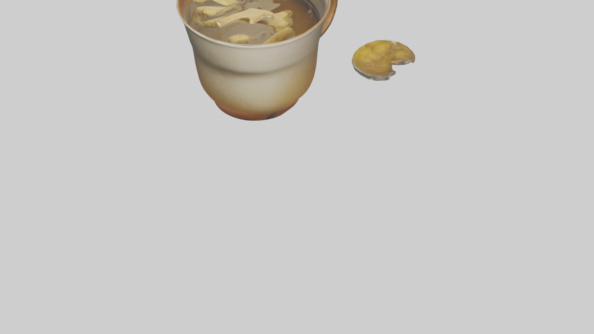 Ginger tea model Low-poly 3D model_5