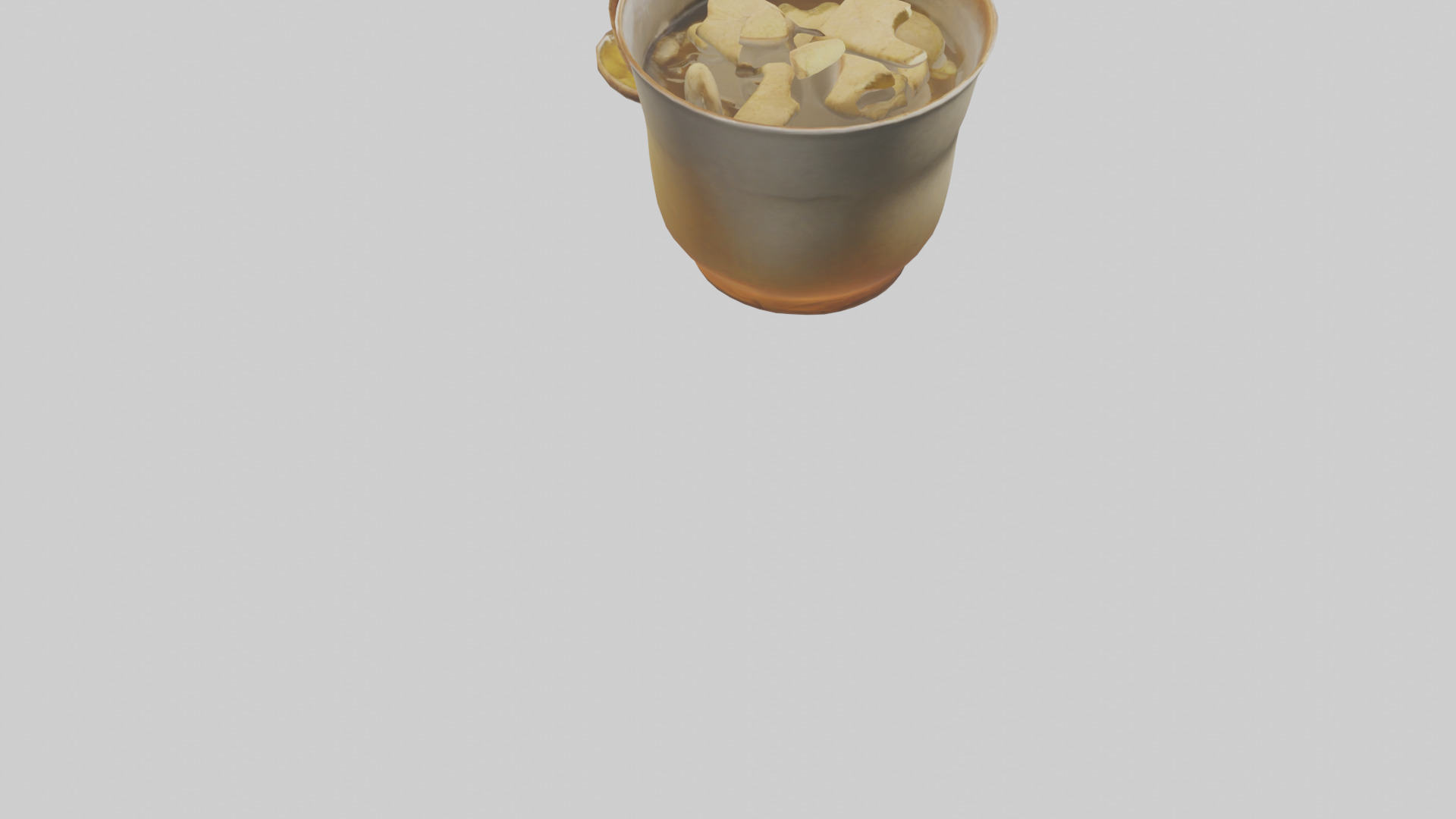 Ginger tea model Low-poly 3D model_6