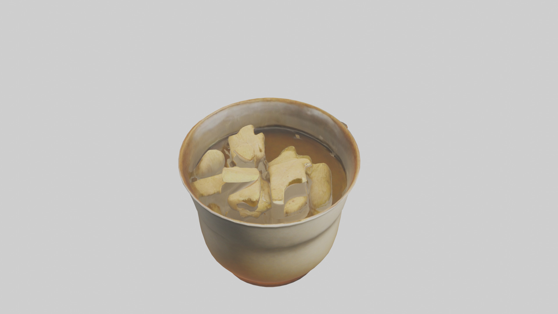 Ginger tea model Low-poly 3D model_16