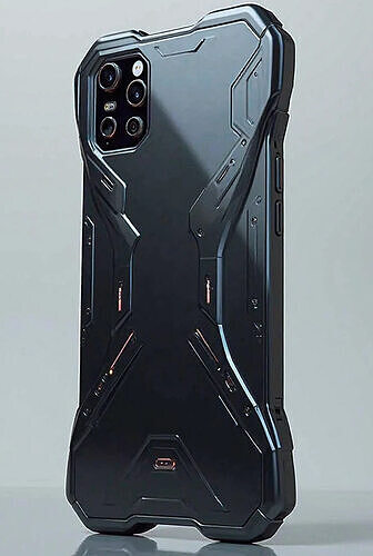 Futuristic 3D Smartphone Box Design with Unique Features 3D model