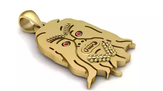 Malaika pandant 3D printed model 3D print model