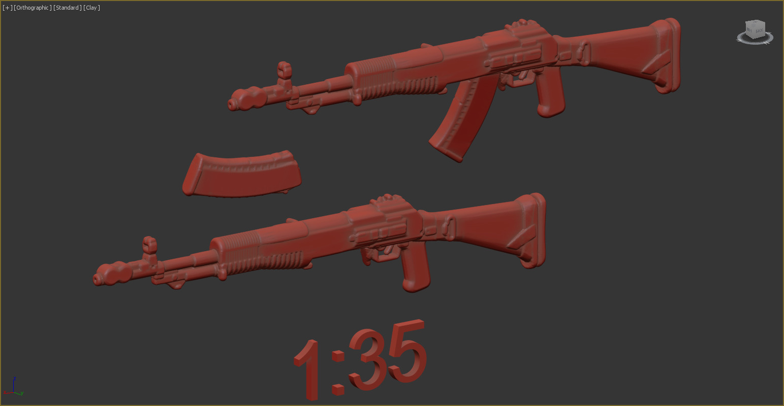 35 scale AN-94 with cobra 3D print model_1