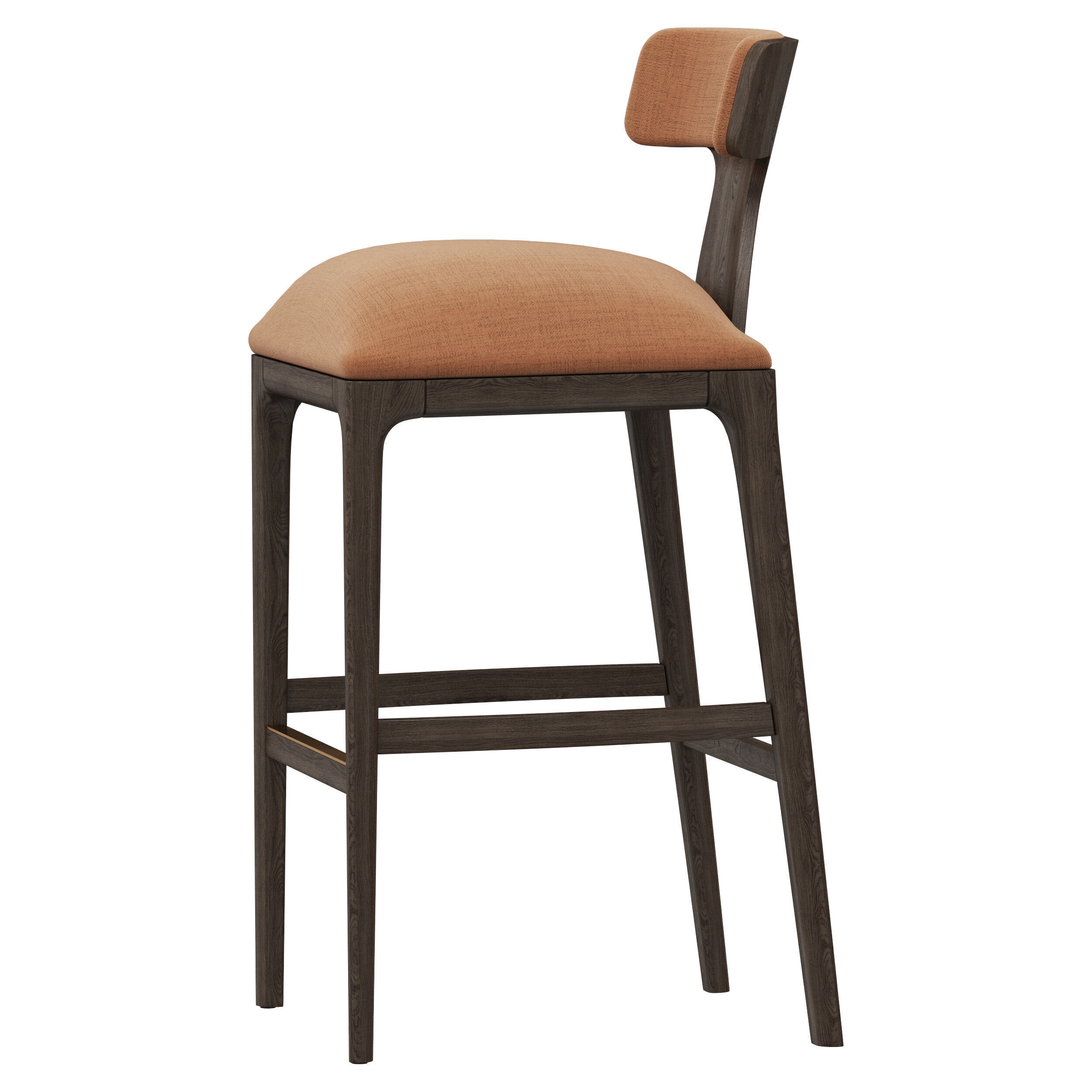 Restoration Hardware Ligne Fabric Bar and Counter Stool 3D model_3