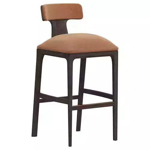 Restoration Hardware Ligne Fabric Bar and Counter Stool