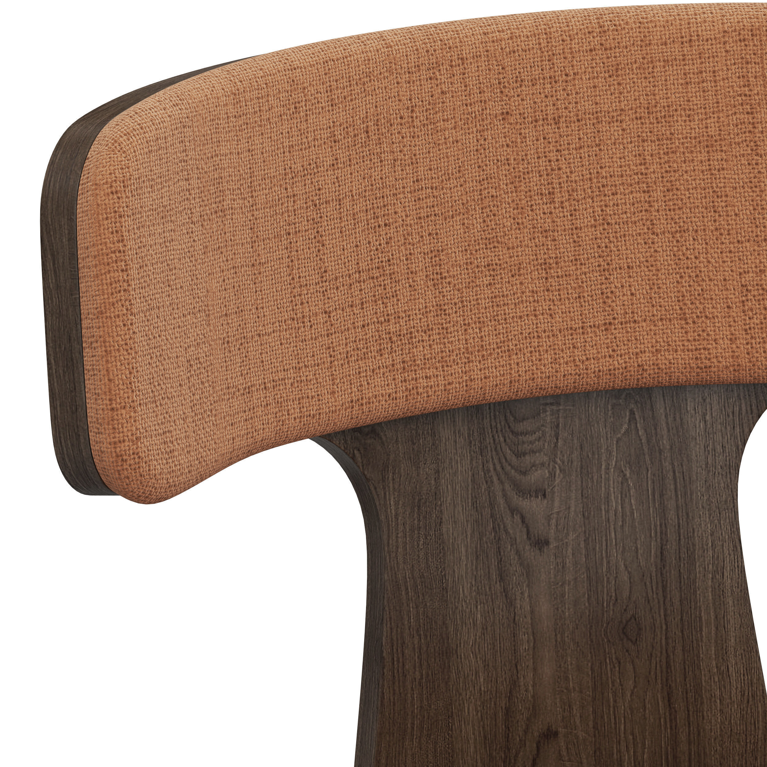 Restoration Hardware Ligne Fabric Bar and Counter Stool 3D model_5