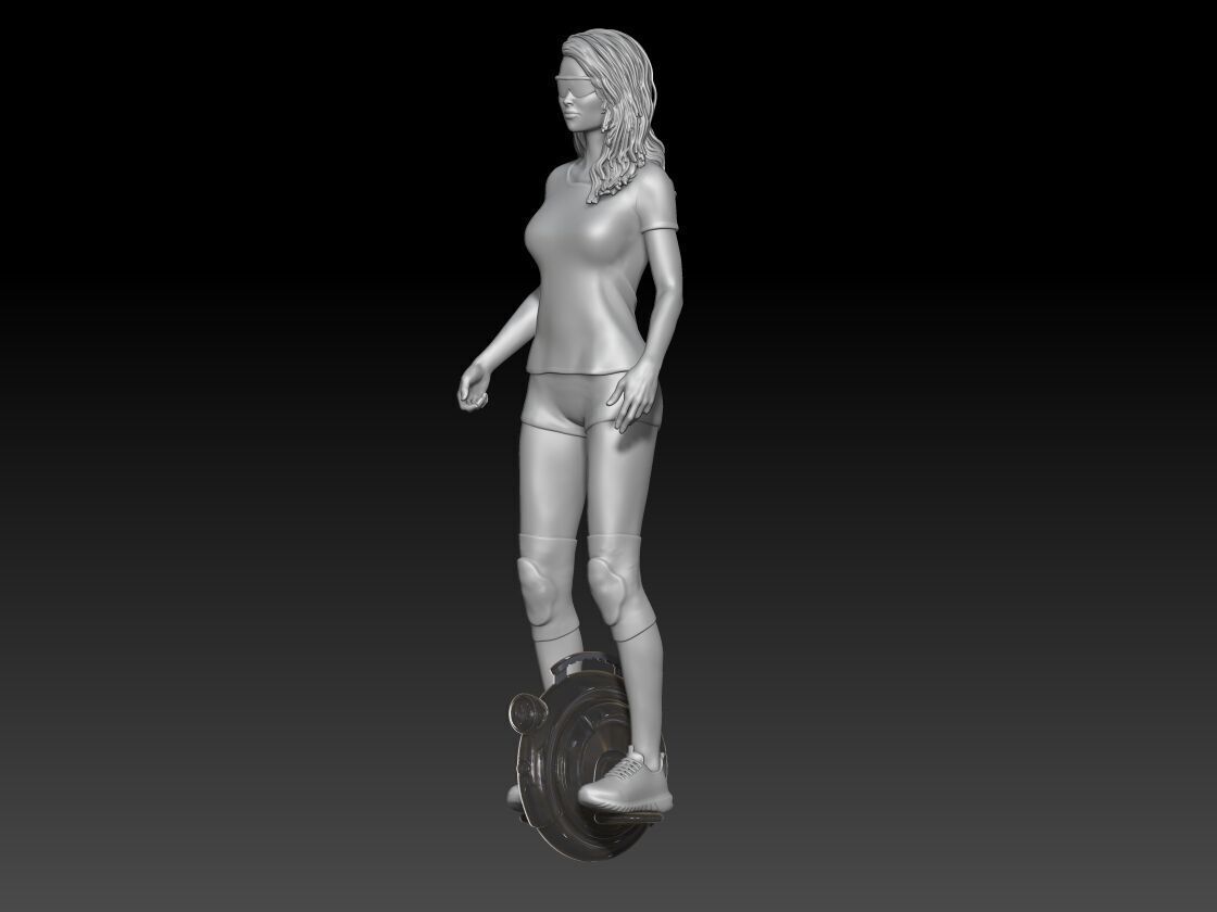 gyrowheel girl 1 3D print model_1