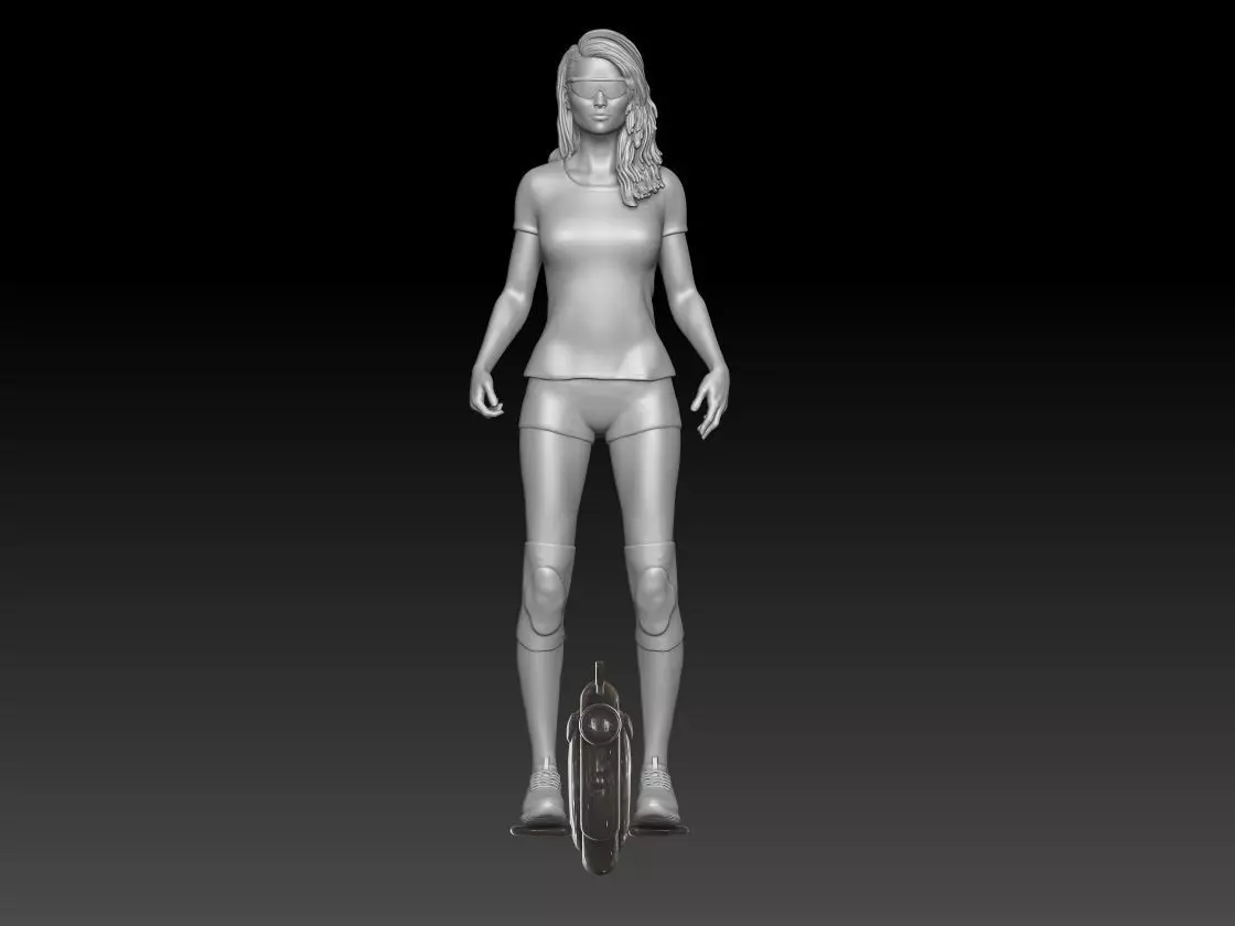 gyrowheel girl 1 3D print model_0