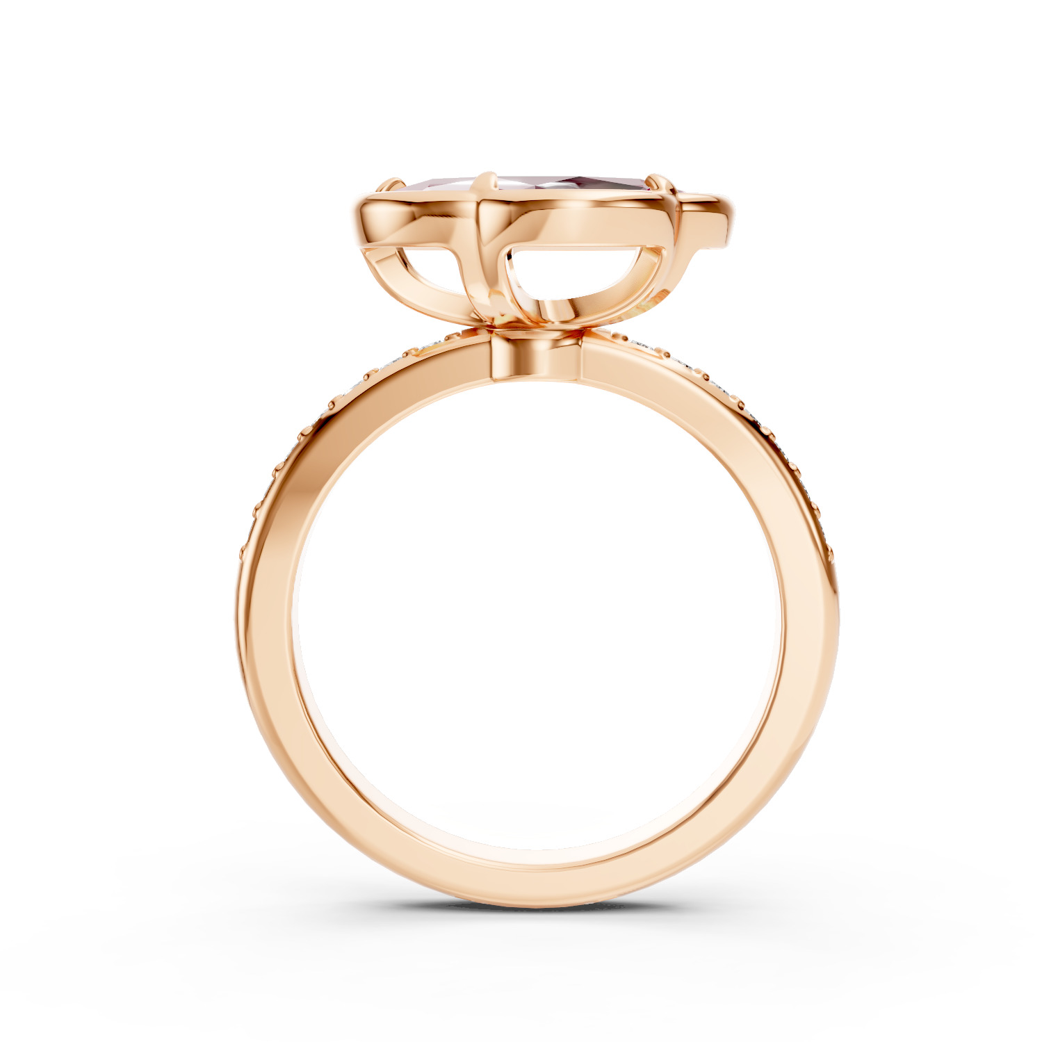 Flower Ring 3D print model_3