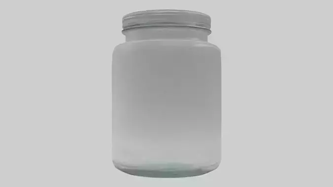 Glass jar model