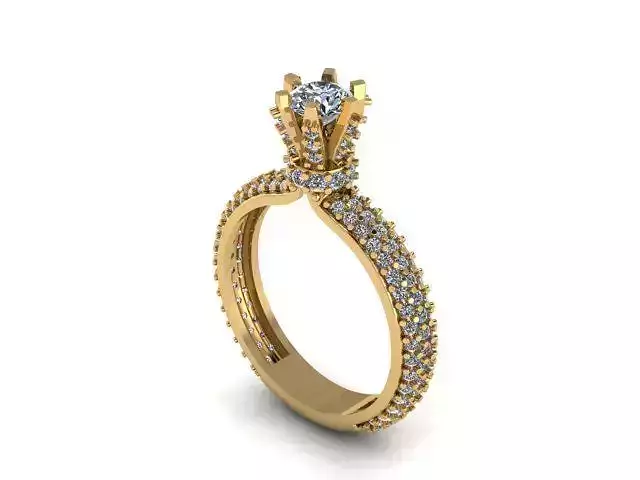 Classic  Engagement Ring  for diamonds