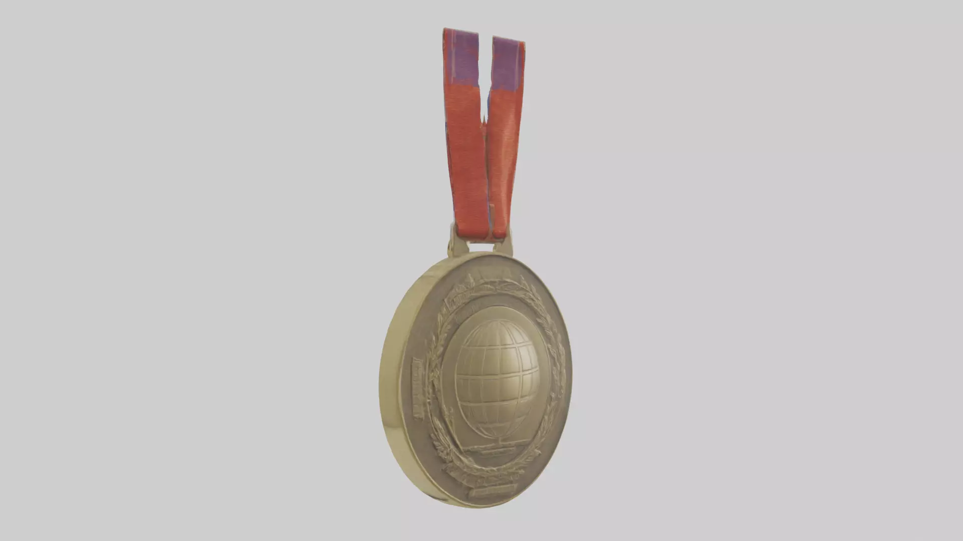 Global Leadership Medal model Low-poly 3D model_0