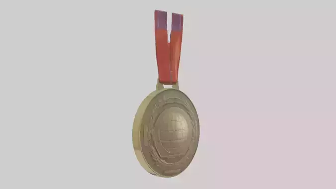 Global Leadership Medal model Low-poly 3D model