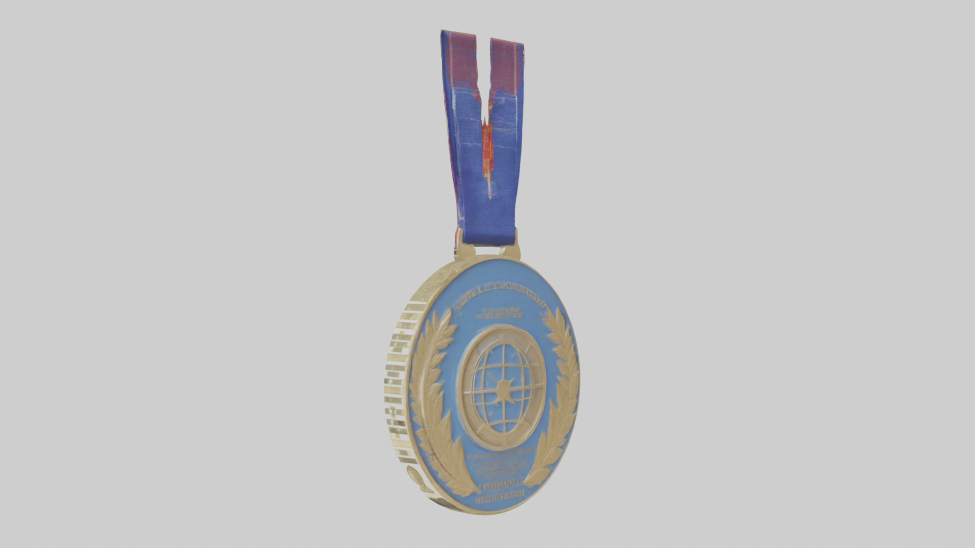 Global Leadership Medal model Low-poly 3D model_3