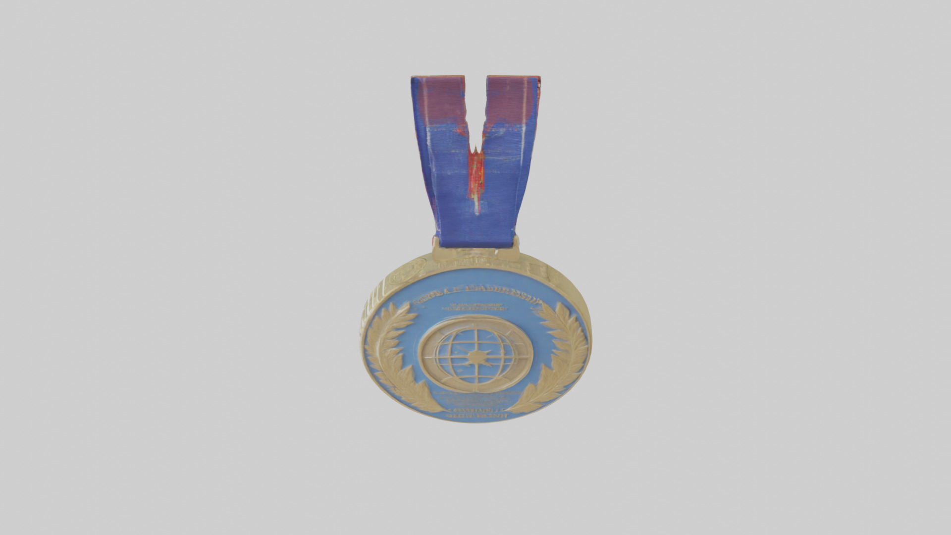 Global Leadership Medal model Low-poly 3D model_17