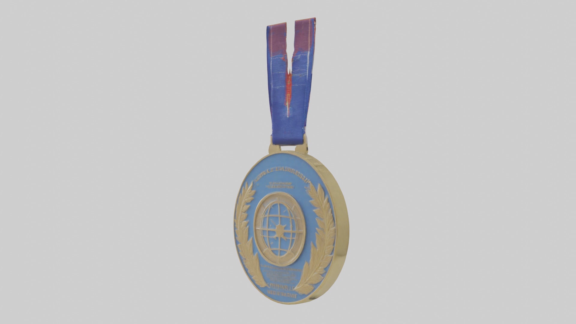 Global Leadership Medal model Low-poly 3D model_5