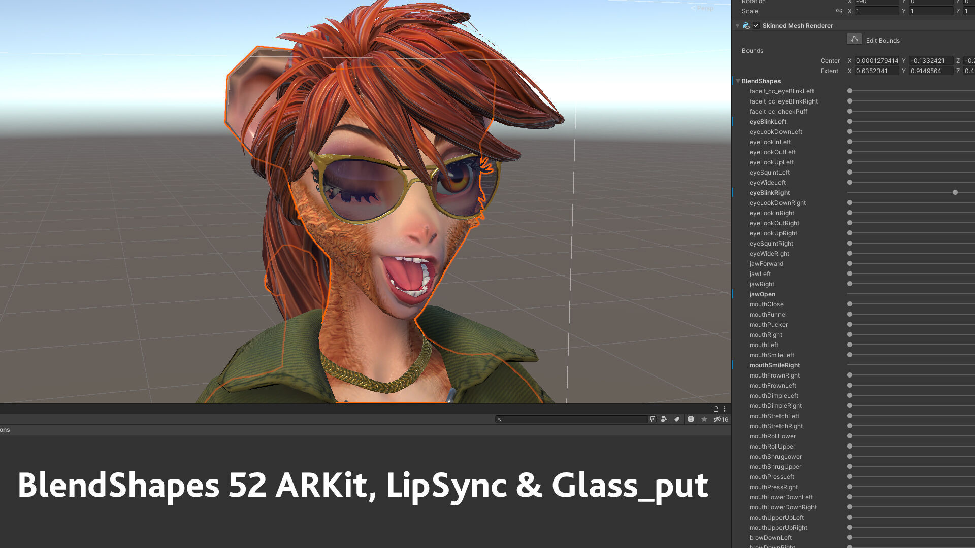 Monkey Girl Arms Trader Low-poly 3D model_25