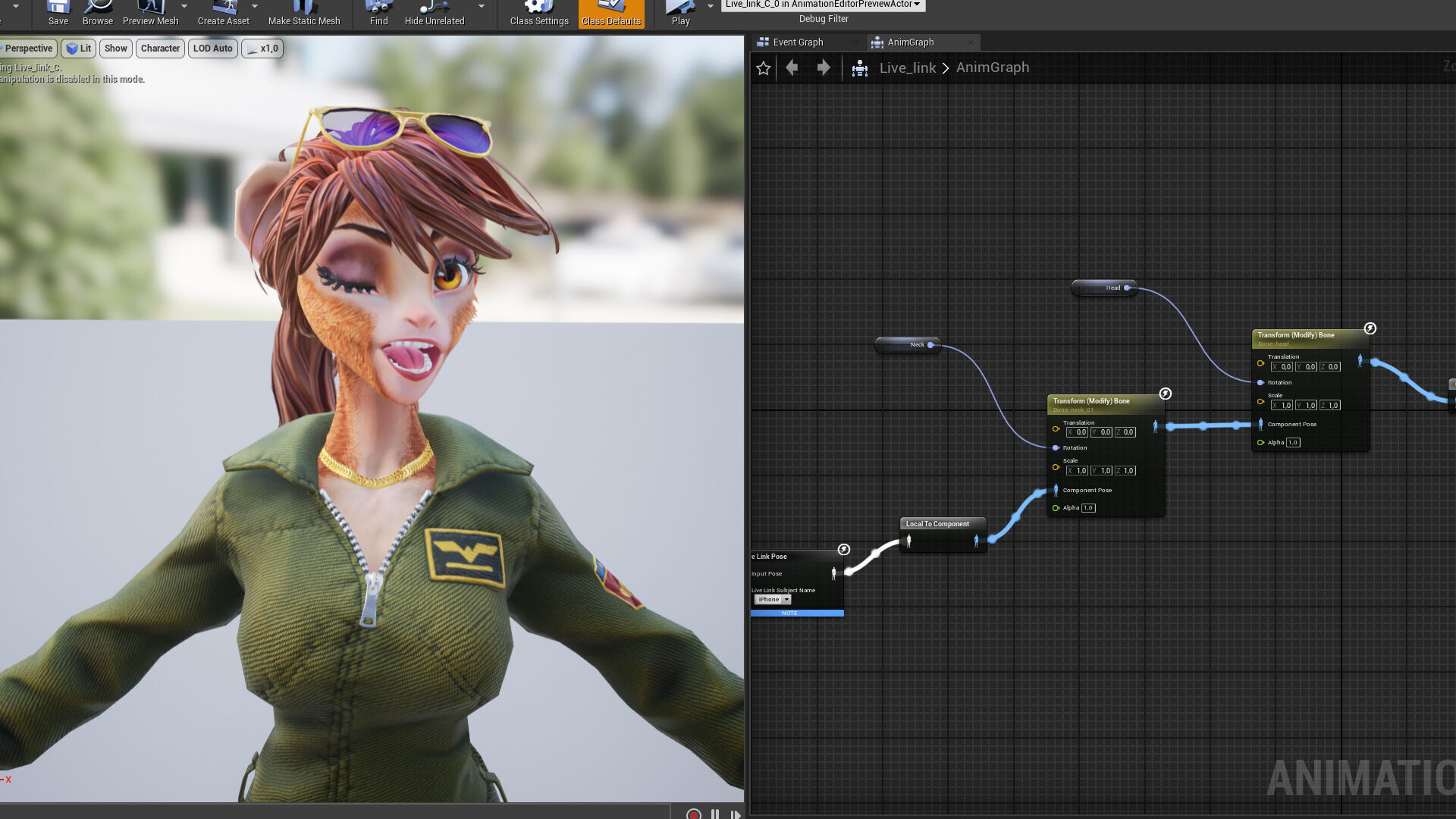 Monkey Girl Arms Trader Low-poly 3D model_14