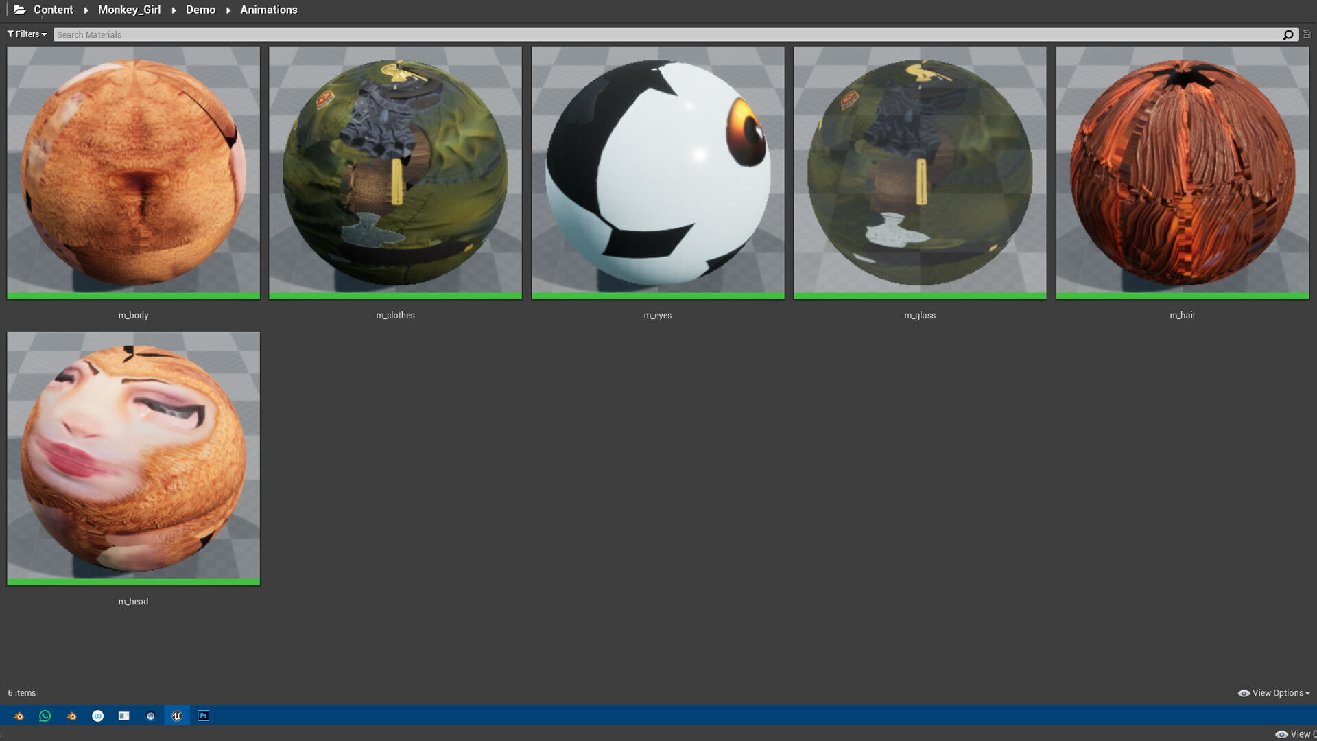 Monkey Girl Arms Trader Low-poly 3D model_19