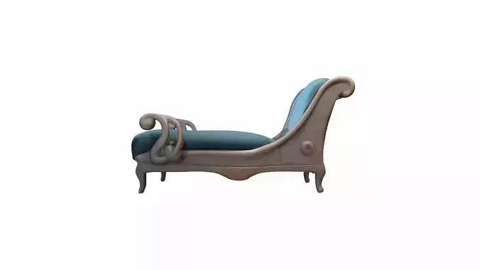 3d Render  Chaise Lounge Chair 