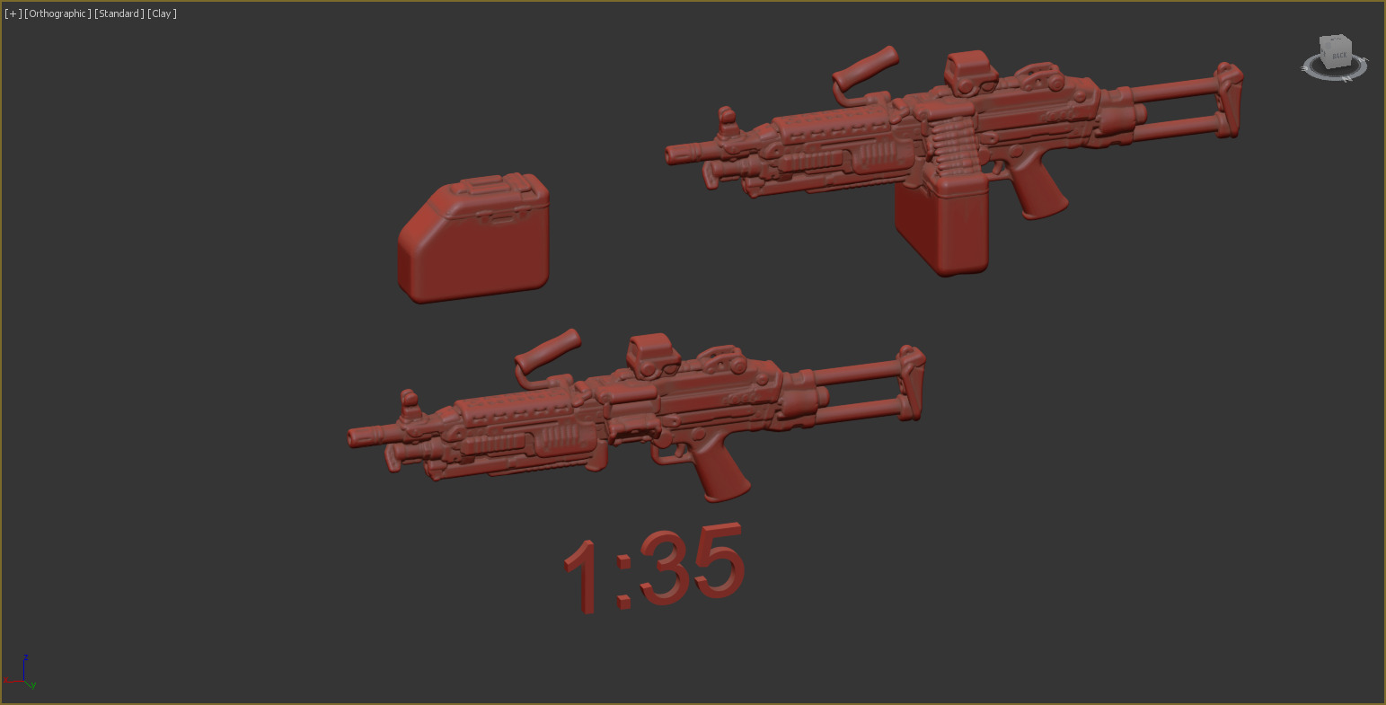 35 scale M249 Para 3D print model_3