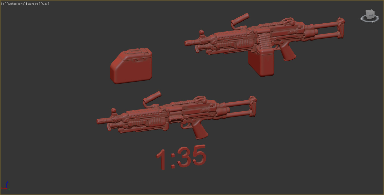 35 scale M249 Para 3D print model_4