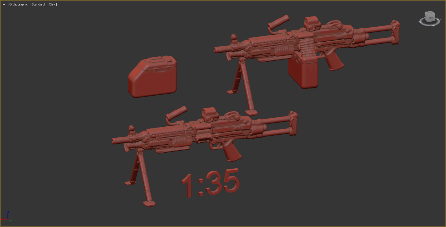 35 scale M249 Para 3D print model_1