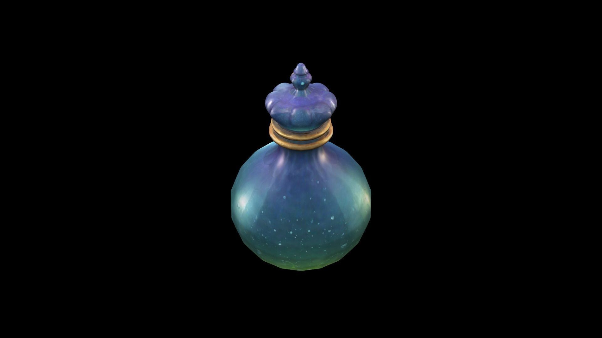 3d Render  Celestial Dew Potion 3D model_4