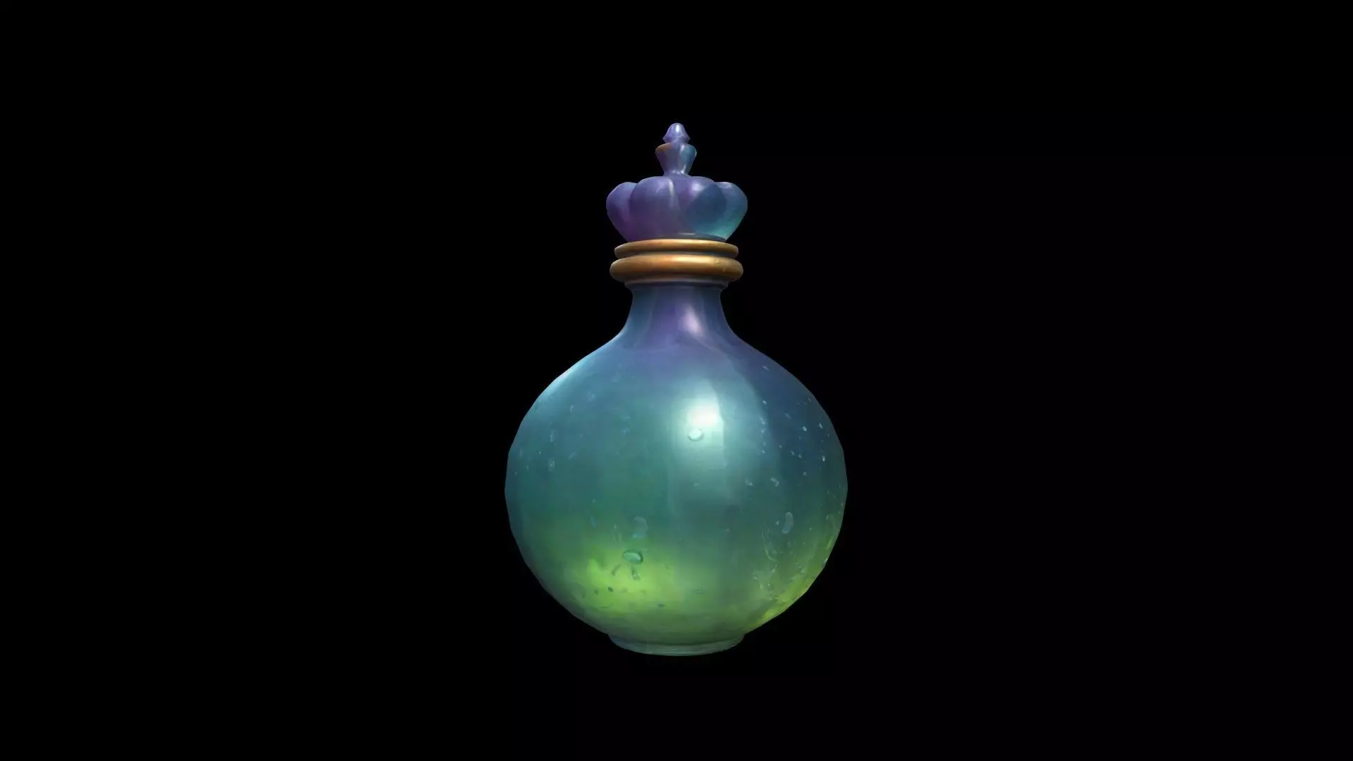 3d Render  Celestial Dew Potion 3D model_0