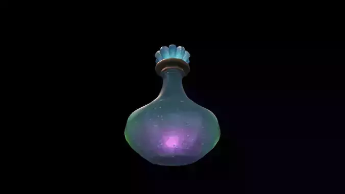 3d Render  Celestial Dew Potion
