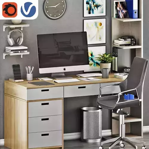 Workplace Set 01 Office