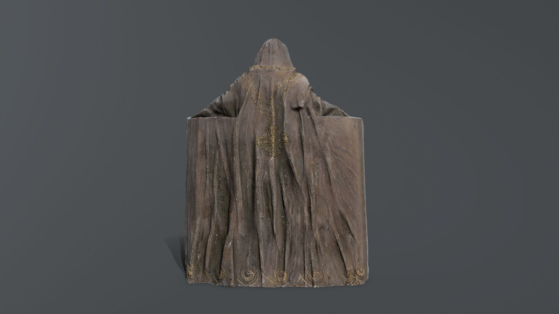 Dark Woman Low-poly 3D model_7