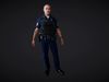 Police Man Actor 3D model_2
