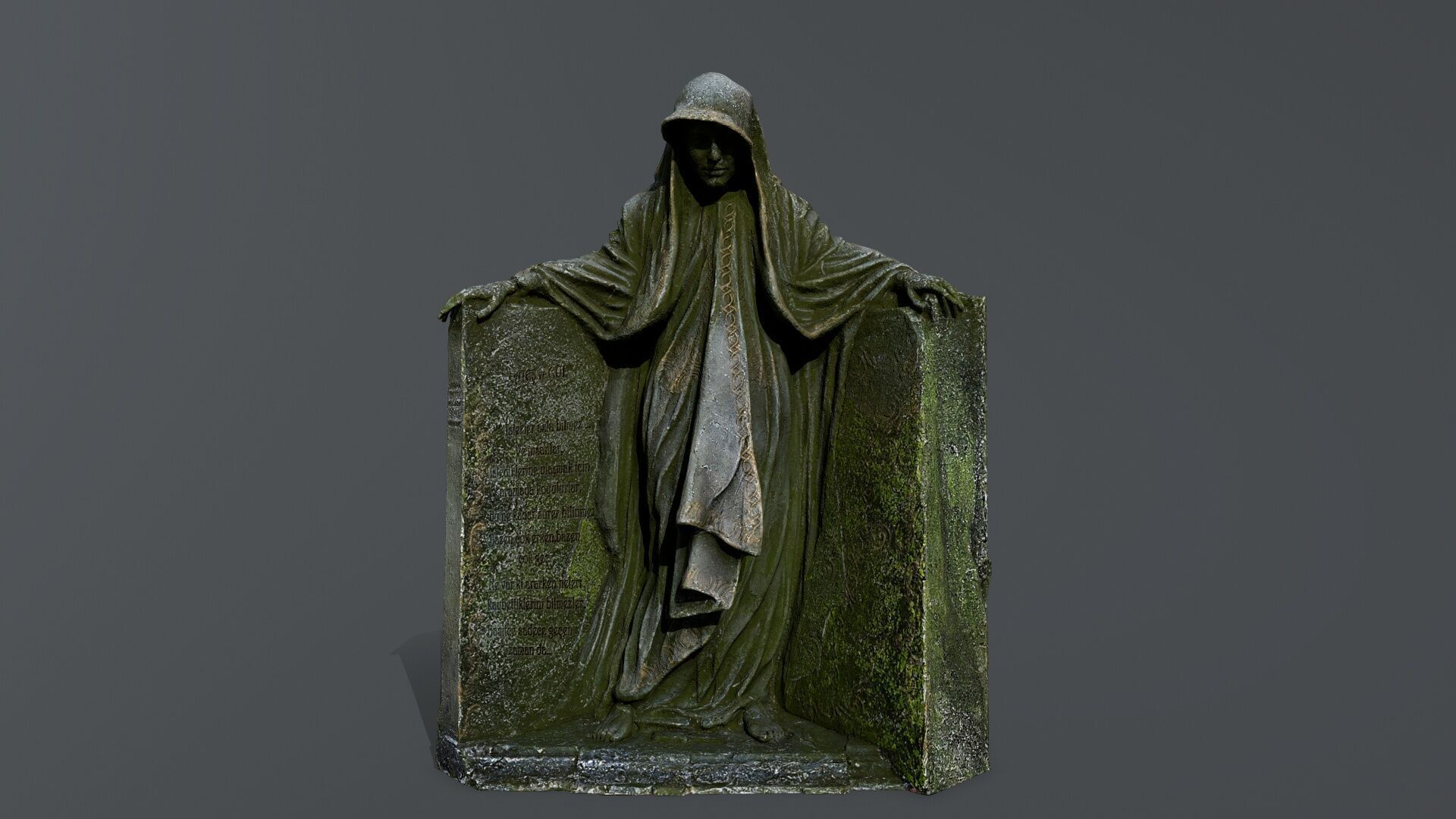 Dark Woman Low-poly 3D model_2