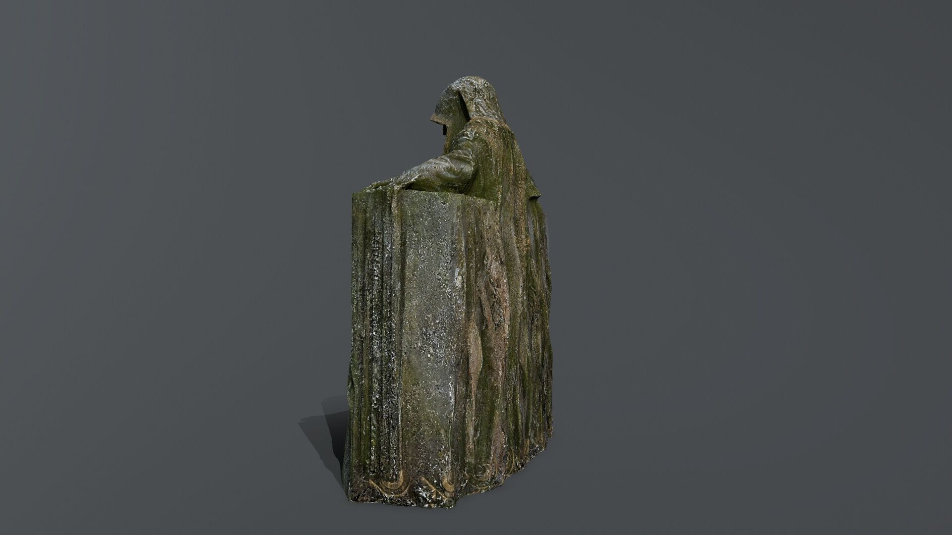 Dark Woman Low-poly 3D model_8