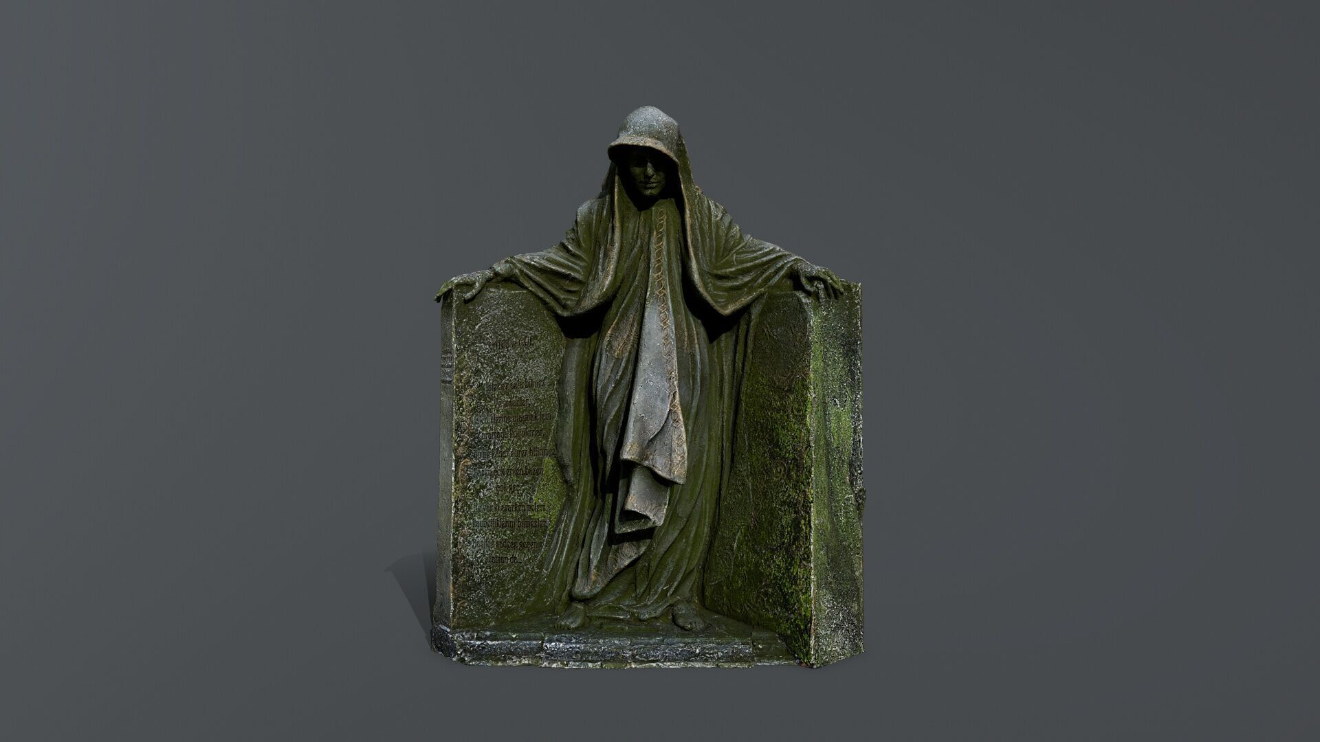 Dark Woman Low-poly 3D model_3