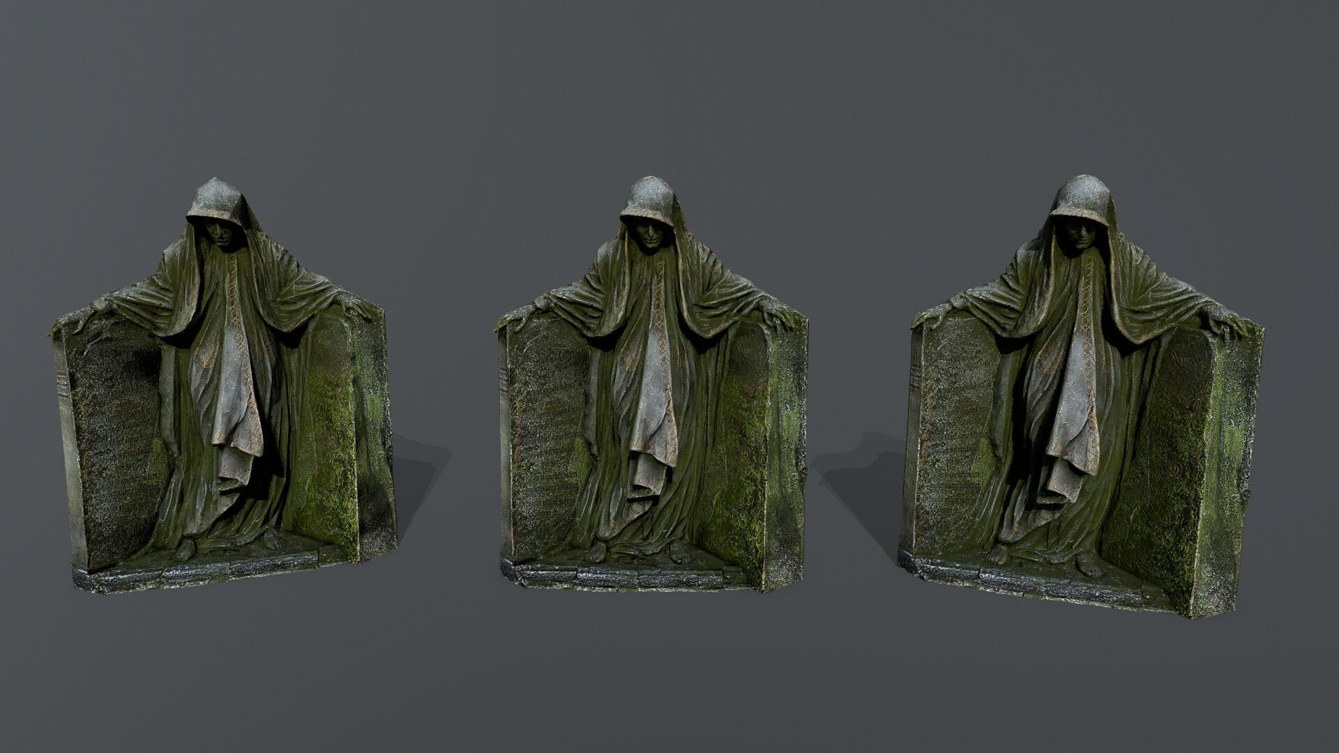 Dark Woman Low-poly 3D model_11
